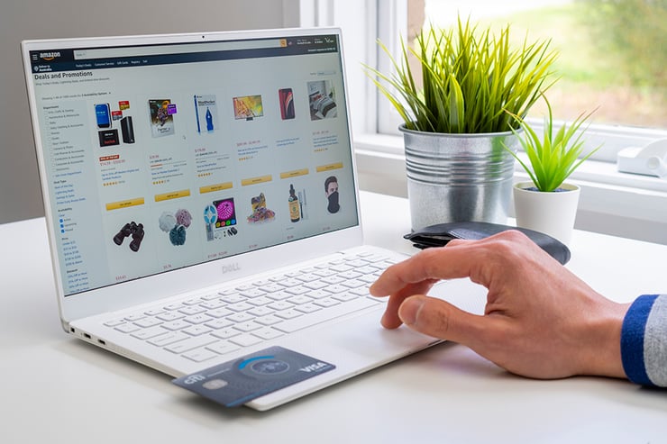Amazon Listing viewed on a Laptop