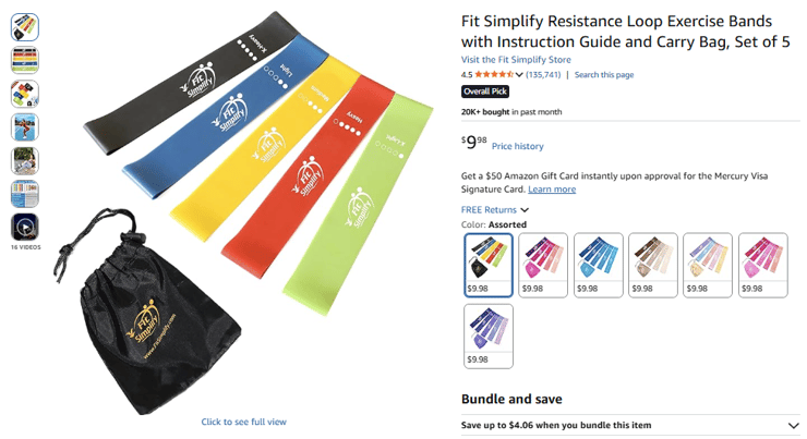 Fit Simplify Product Title Sample