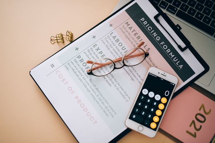 Image of a seller document about pricing formula