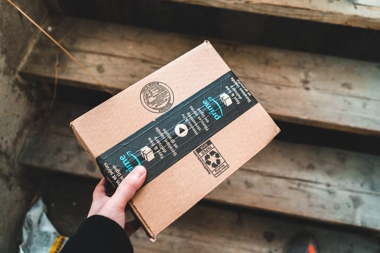Image of an Amazon shipping box