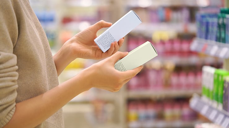 Ingredients List on Beauty Product