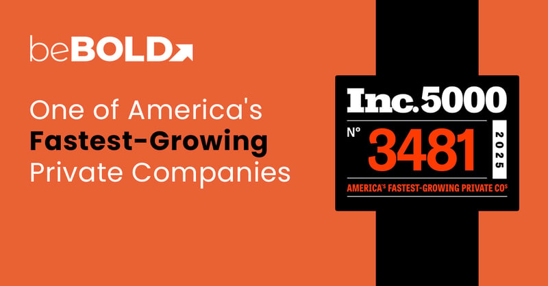 beBOLD Inc 5000 Recognition for 2025 - Amazon Agency
