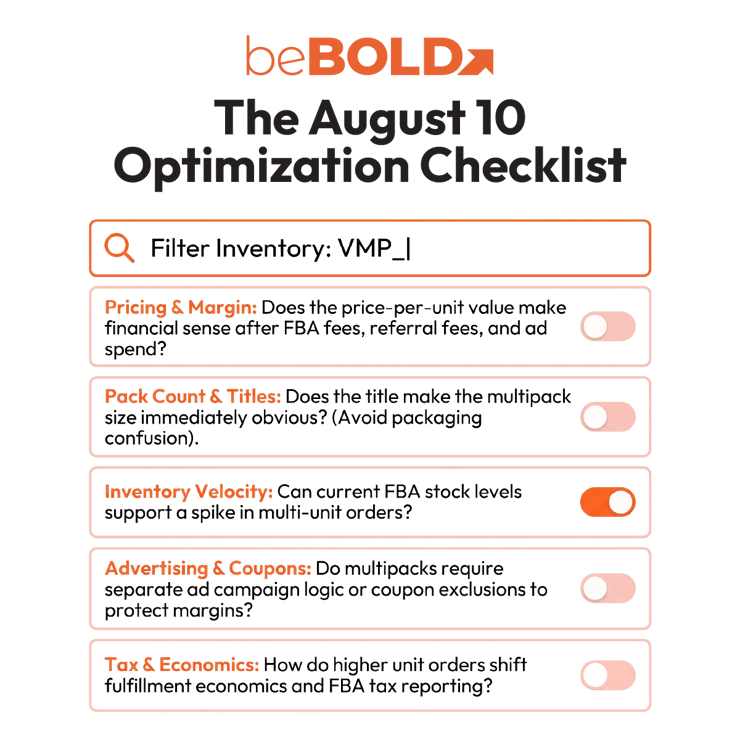 Multipack Optimization Checklist