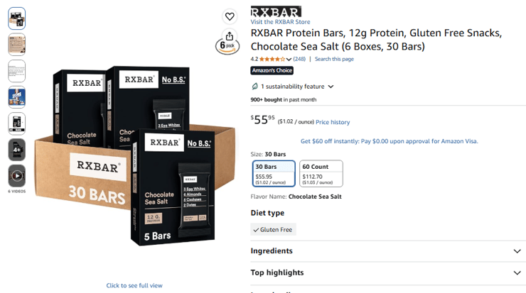 RXBAR Product Title