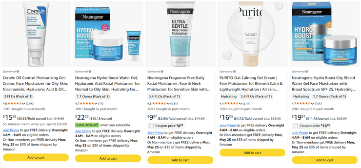 Review competitor listings