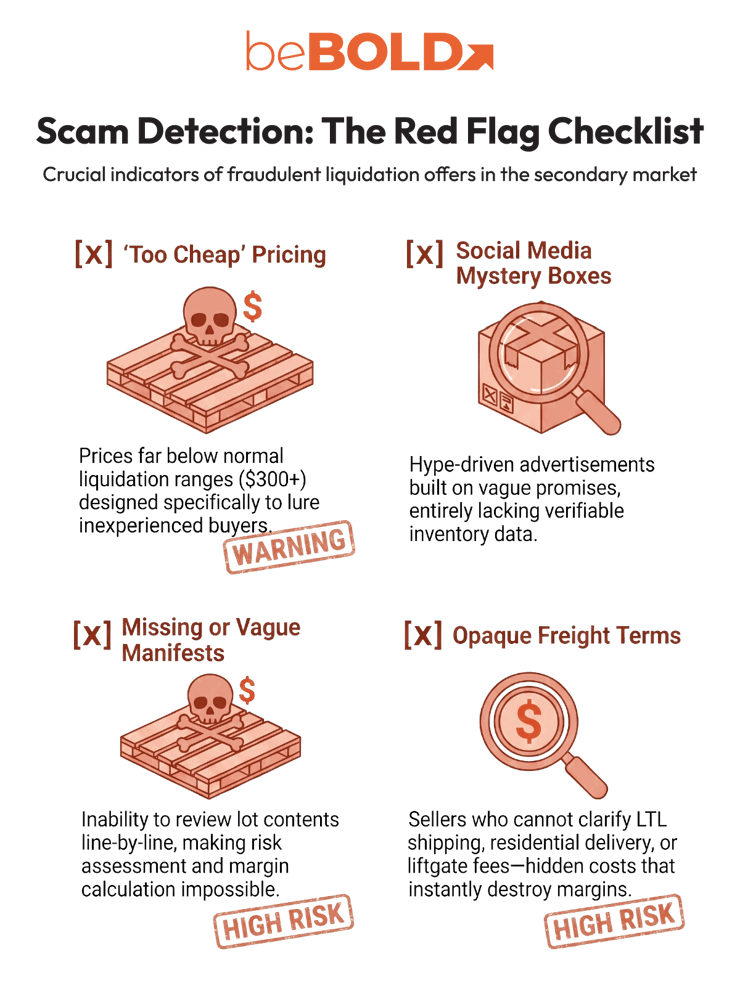 Scam detection checklist