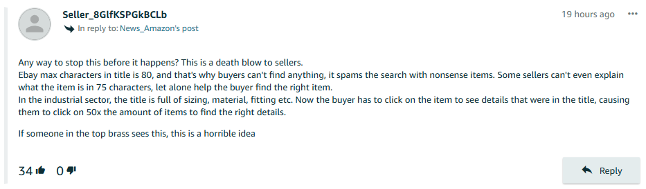 Seller Central Complaint 1