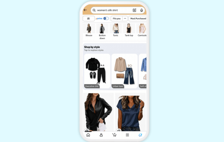 Shopping by inspiration or style
