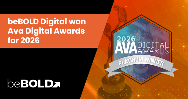 bebold diogital won ava digital awards 2026